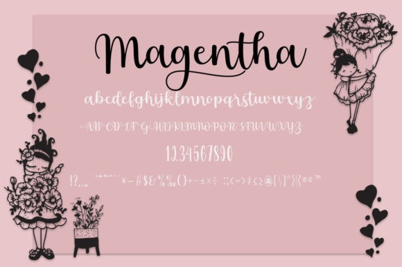 Something Magentha Font Duo