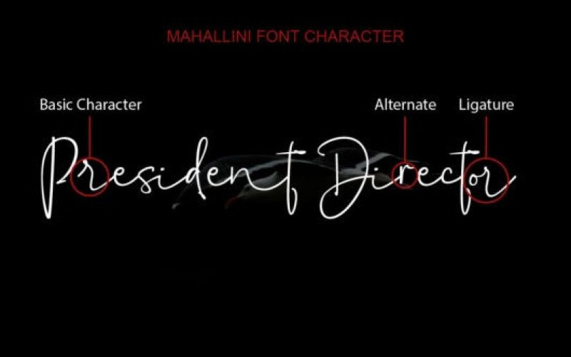 Mahallini Handwritten Font