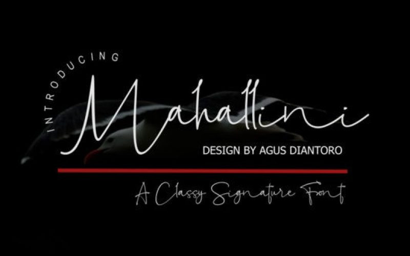 Mahallini Handwritten Font