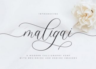 Maligai Calligraphy Font