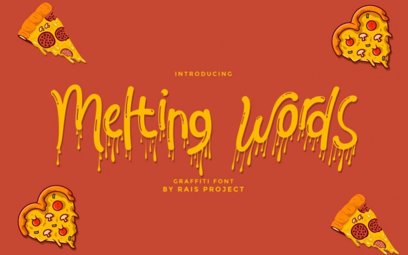 Melting Words Display Font