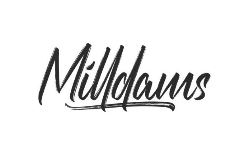 Milldams Brush Font