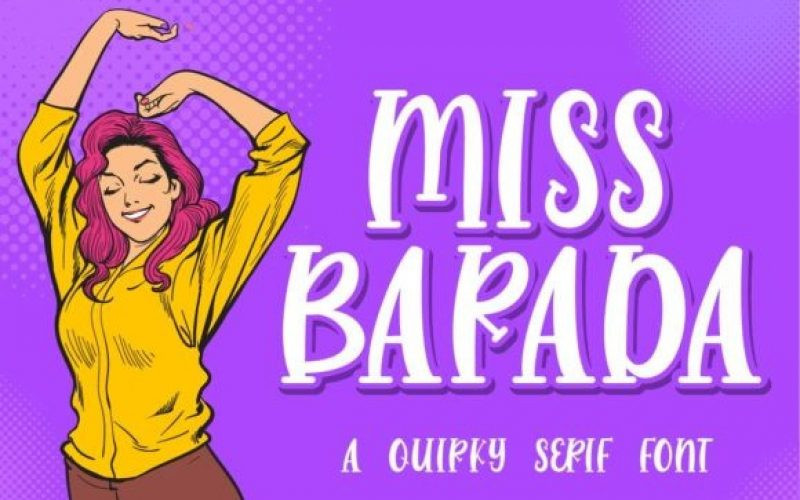 Miss Barada Display Font