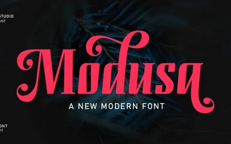 Modusa Display Font