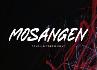 Mosangen Brush Font