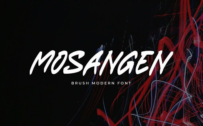 Mosangen Brush Font