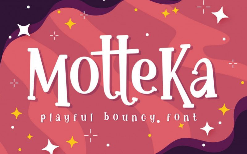 Motteka Display Font