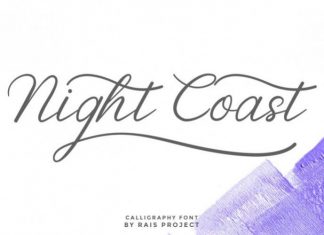 Night Coast Calligraphy Font