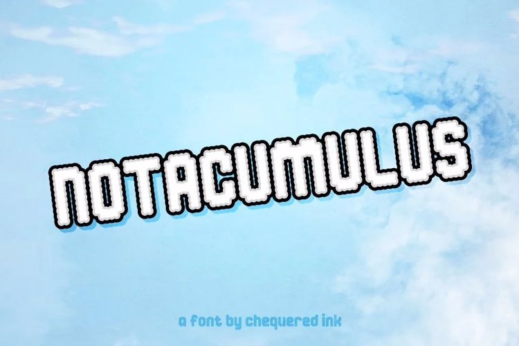 Notacumulus Display Font