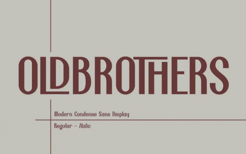 Oldbrothers Display Font