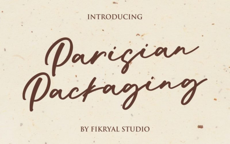 Parisian Packaging Handwritten Font