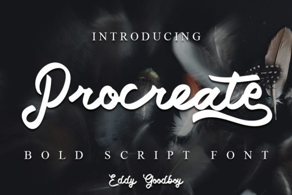 Procreate Script Font