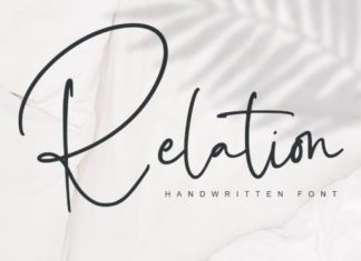 Relation Handwritten Font