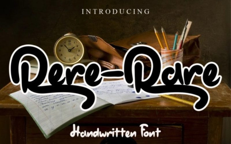 Rere-Rare Script Font