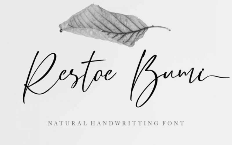 Restoe Bumi Handwritten Font