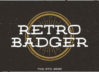 Retro Badger Display Font