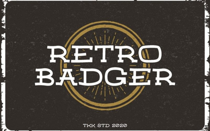 Retro Badger Display Font