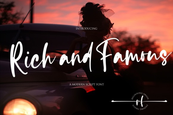 Rich and Famous Handwritten Font