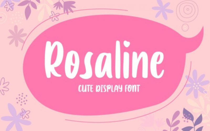 Rosaline Display Font