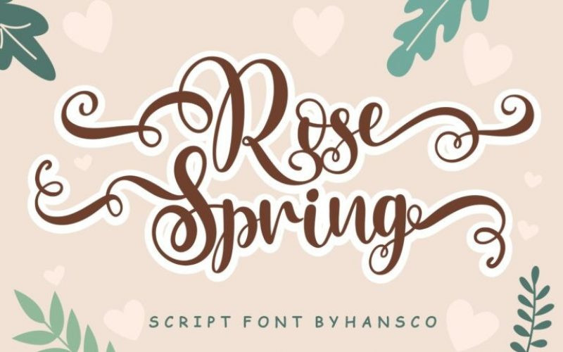 Rose Spring Script Font