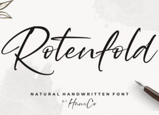 Rotenfold Script Font