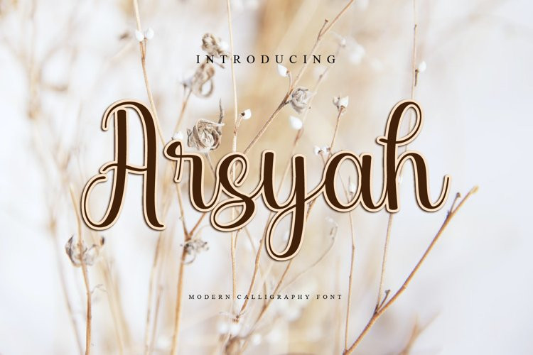 Arsyah Calligraphy Font