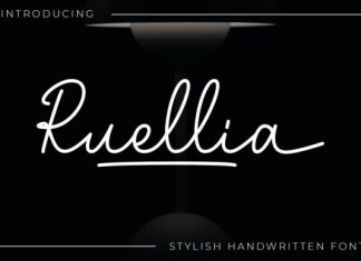 Ruellia Handwritten Font