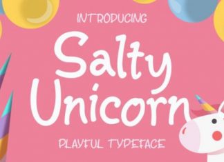 Salty Unicorn Script Font