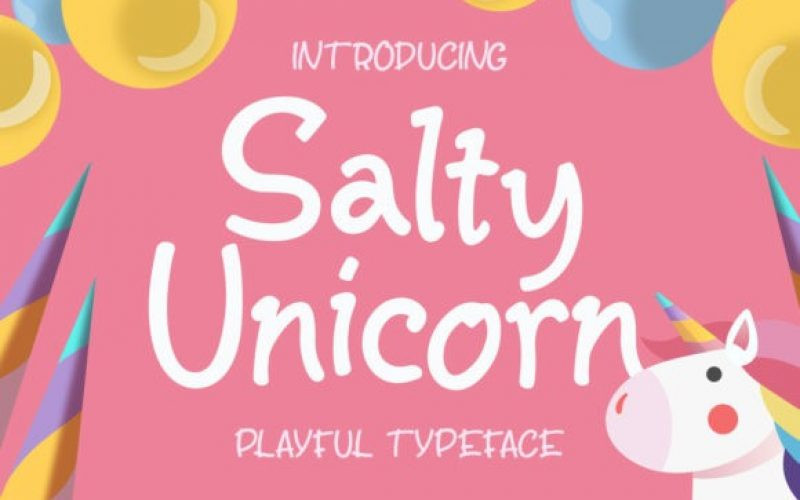 Salty Unicorn Script Font