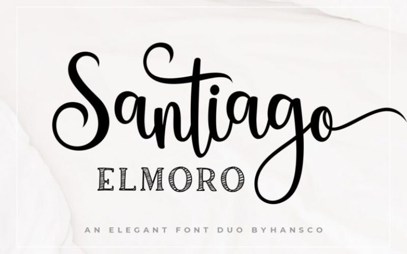 Santiago Elmoro Calligraphy Font