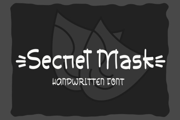 Secret Mask Brush Font