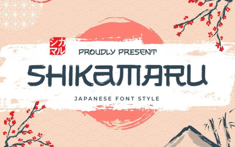 Shikamaru Display Font