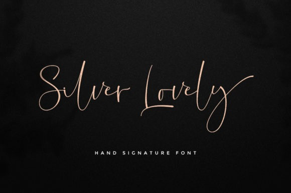 Silver Lovely Handwritten Font