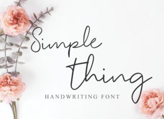 Simple Thing Handwritten Font