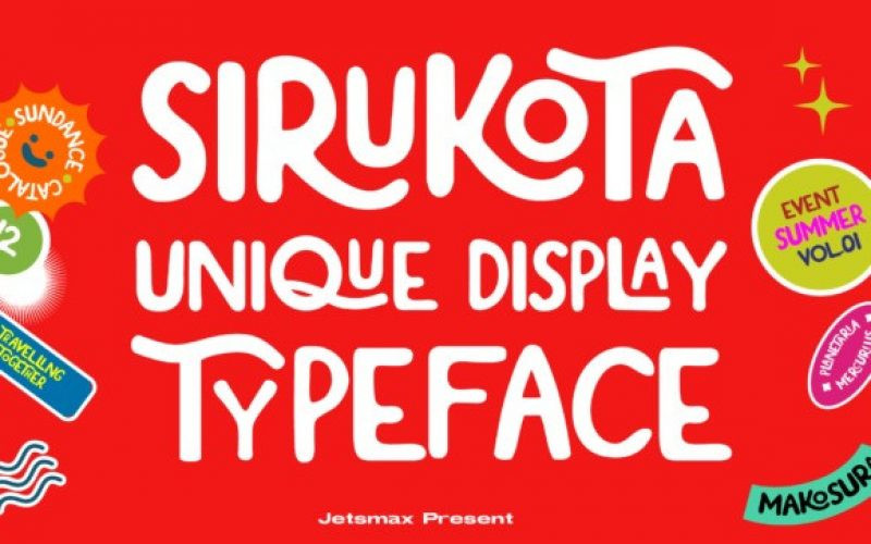 Sirukota Display Font