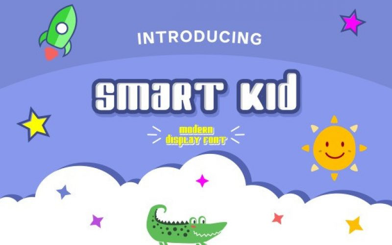 Smart Kid Display Font