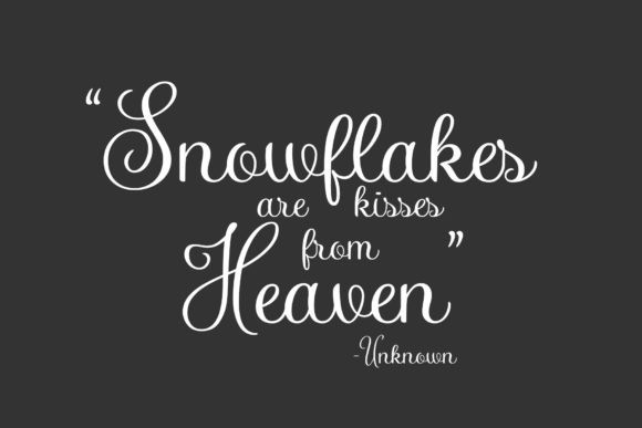 Snow You Calligraphy Font