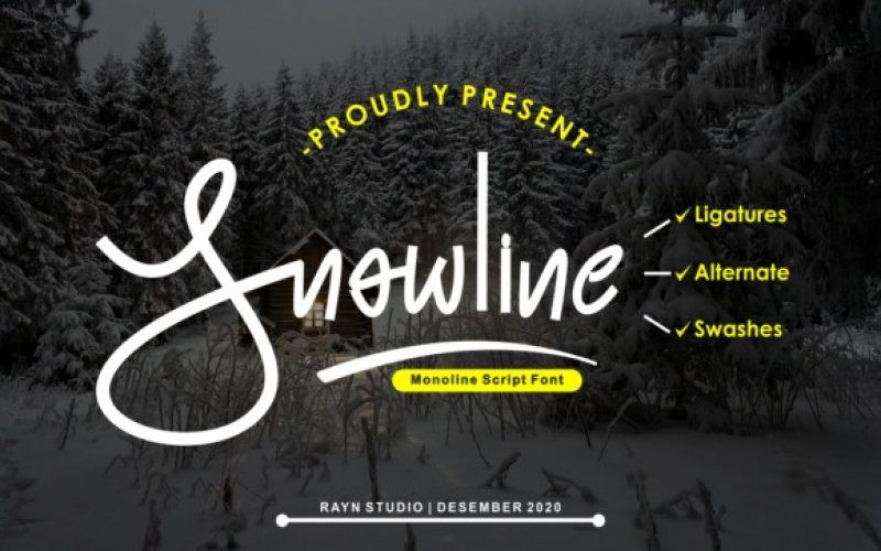 Snowline Handwritten Font