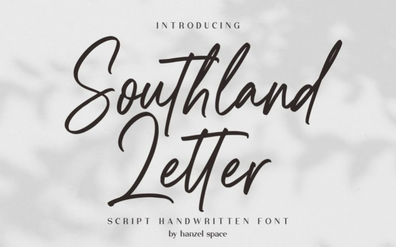 Southland Letter Script Font