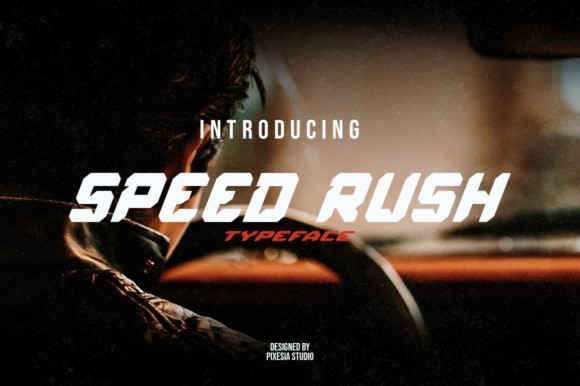 Speed Rush Display Font