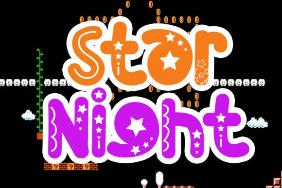 Star Night Display Font