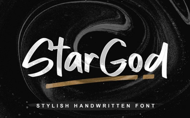 Stargod Brush Font