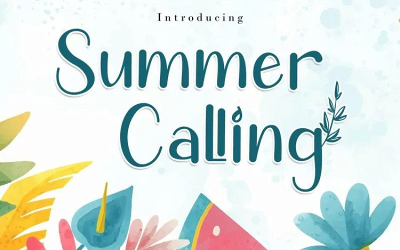 Summer Calling Display Font