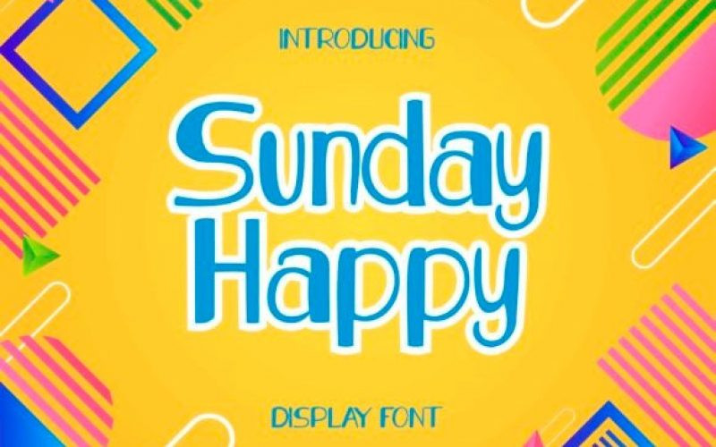 Sunday Happy Display Font