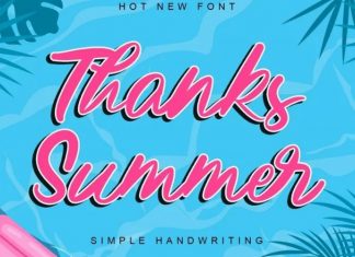 Thanks Summer Script Font