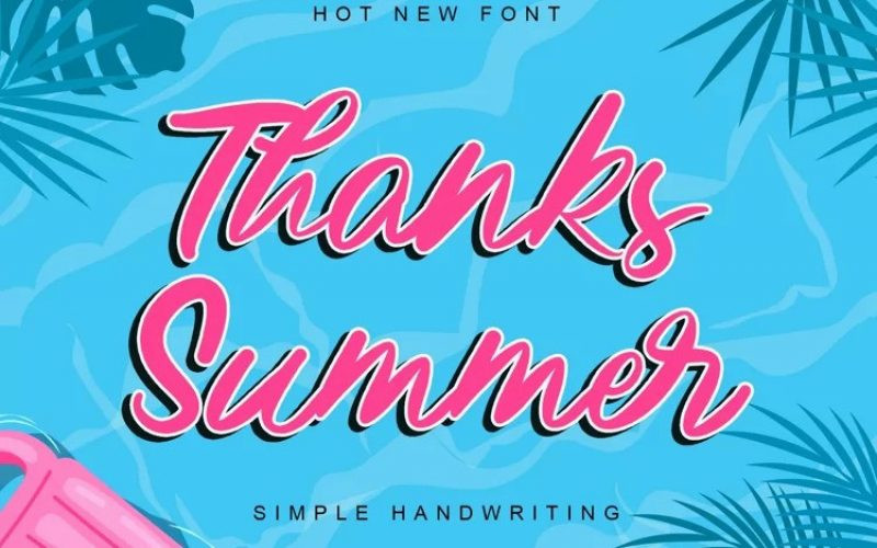 Thanks Summer Script Font