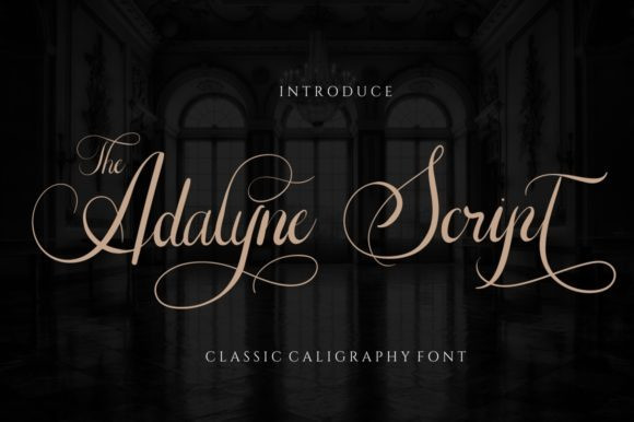 The Adelyne Calligraphy Font