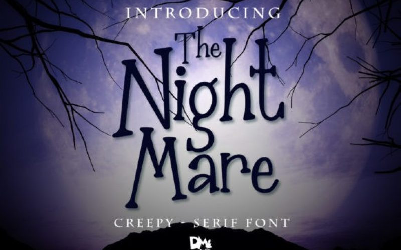 The Nightmare Display Font