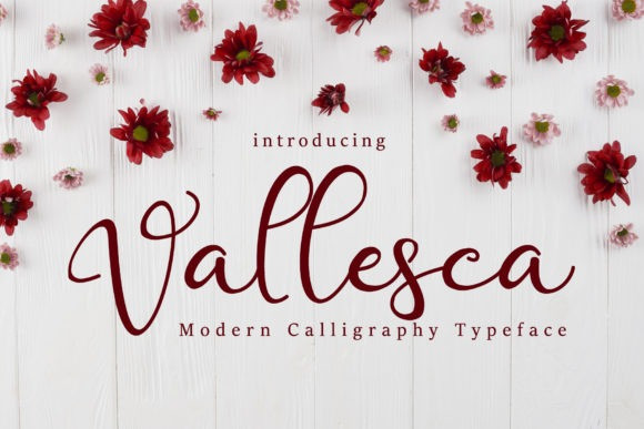 Vallesca Calligraphy Font