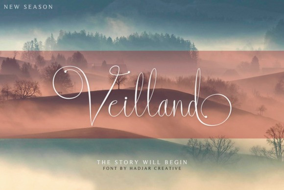 Veilland Calligraphy Font